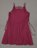 Xhilaration Women's Strappy Lace Front Fit & Flare Dress with Side Lace-Up