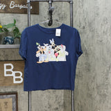 Disney Women's Fab Five Chilling Short Sleeve Cropped Graphic T-Shirt
