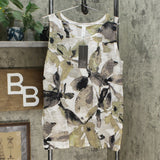 MarlaWynne WynneLayers Women's Printed Shadow Leaf Tank Top