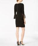 Calvin Klein Women's Petite Ruffled-Sleeve Sheath Dress