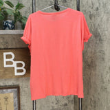 DG2 by Diane Gilman Women's Slub Burnout Pocket T-Shirt
