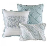 Madison Park Dawn 6-Piece Full / Queen Quilt Set Blue