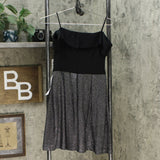 Morgan & Co. Women's Junior Fit Cold Shoulder Glitter Skirt Dress