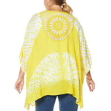 Colleen Lopez Women's Plus Size Crochet Inset Kimono Topper
