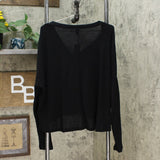Wild Fable Women's Long Sleeve V-Neck Button Front Thermal Top