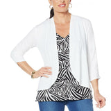 IMAN Women's Boho Chic Drape Front Cardigan