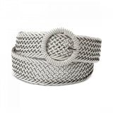 INC International Concepts Women's Woven Braid Wrapped Buckle Belt