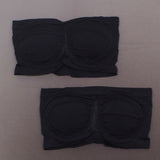 Rhonda Shear 2 Pack Underwire Bandeau Bras Black / Black 2X