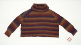 Mossimo Women's Spacedye Cropped Turtleneck Sweater Multi-Color XXL
