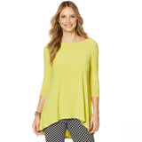 Nina Leonard Women's Pleated Back Tunic Top