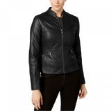 INC International Concepts Faux Leather Moto Jacket