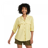 A New Day Women's Long Sleeve Button-Down Utility Top