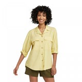 A New Day Women's Long Sleeve Button-Down Utility Top