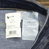 LOGO by Lori Goldstein Women's Crosshatch Crop Straight Leg Jeans
