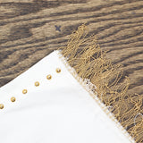 DG2 by Diane Gilman Embellished Side Stripe Fringe-Hem Jean White 22W