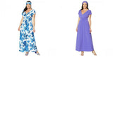 IMAN Women's Petite Boho Chic Knit Maxi Dress With Head Wrap