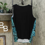 DG2 by Diane Gilman Women's Printed Media Easy Tank Palm Leaf XL