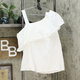 NWT MOTTO Plus Size Geometric Eyelet Top. 648754-Plus 2X