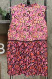 DG2 by Diane Gilman Women's Mixed Print Button Down Tunic Top