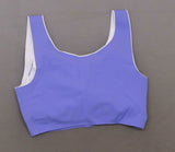 Rhonda Shear Women's Invisible Body Bra With Contrast Trim Purple Medium