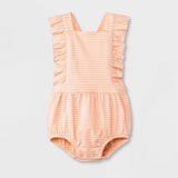 Cat & Jack Baby Girls' Textured Knit Romper