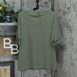 Karen Scott Plus Size Cotton Cuff Elbow Sleeve Knit Top