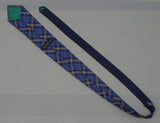 Tommy Hilfiger Plaid Silk Necktie Vintage Tie Blue Gold