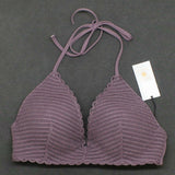 Shade & Shore Women's Push Up Crochet Triangle Bikini Top