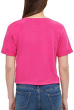 Calvin Klein Women's French Terry Short Sleeve Cropped Sweatshirt