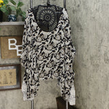Colleen Lopez Women's Plus Size Crochet Inset Kimono Topper