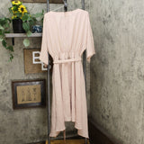 Prologue Women's Dolman 3/4 Sleeve Handkerchief Hem Midi Dress