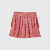 Knox Rose Women's Mid Rise Smocked Waist Shorts