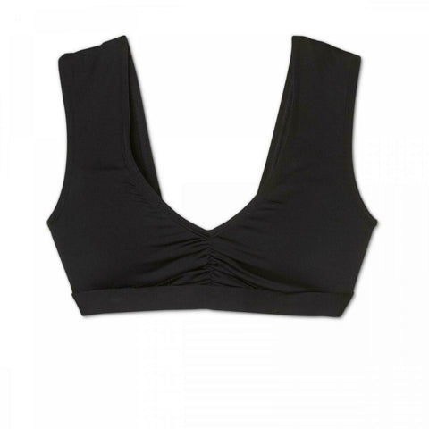 Shade & Shore Women's Cap Sleeve Bralette Bikini Top