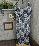 NWT Colleen Lopez Plus Size Off-the-Shoulder Flutter Maxi Dress. 694167-Plus 3X