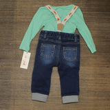 Cat & Jack Baby Boys' Bunny Carrot Top & Bottom Set