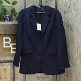 NWT DG2 By Diane Gilman Womens Embroidered Gabardine Blazer. 684244-Plus Plus 1X