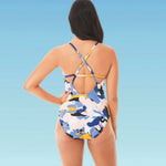Beach Betty by Miracle Brands Slimming Control Cross Back One Piece Swimsuit