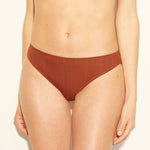 Shade & Shore Women's Beach Hipster Shiny Ribbed Bikini Bottom