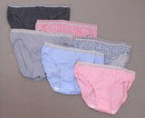 Fruit Of The Loom Women's 6 Pairs Cotton Heather Bikinis