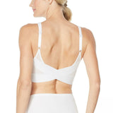 Rhonda Shear 2 Pack Mesh Back Molded Cup Bras White/ Nude Large