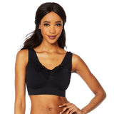 Rhonda Shear 3 Pack Seamless Bras With Lace And Back Closure Multi XL