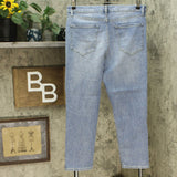 Ella Moss Women's High Rise Slim Straight Ankle Jeans Light Blue 12