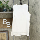 DG2 by Diane Gilman Women's Crochet Trim Tank Top Ivory XL