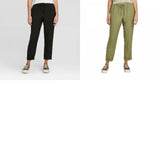 A New Day Women's High Rise Ankle Length Linen Taper Pants