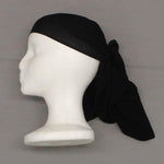 Women's Ractangular Chiffon Head Wrap Scarf Turban Black