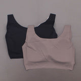Rhonda Shear 2 Pack Body Bras With Removable Pads Mocha/ Black XL