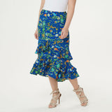 Linea by Louis Dell'Olio Women's Wild Flower Pull On Ruffle Skirt