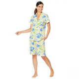 Aria Women's Cotton Jersey Bermuda 2 Piece Short Pajama Set