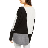 INC International Concepts Women's Petite Colorblocked Sweater