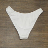 Xhilaration Womens Ribbed Lined High Leg Bikini Swim Bottom White XS